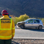 Fuerte choque entre una camioneta y un auto en la Ruta 9, a la altura de Juella